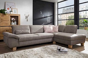 Ecksofa Z21898-1 - mit Recamiere, Stoffbezug