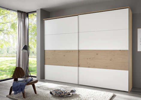 Kleiderschrank Balkeneiche Lack Z21848