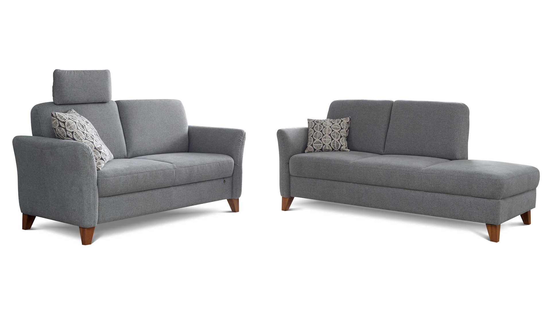 Sofakombination Z21876-1 - Stoff hellgrau