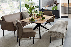 Polsterbank und Esszimmersessel Z21881