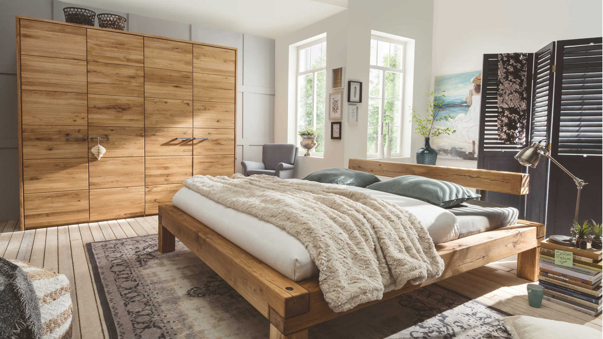 Kleiderschrank Massivholz Z21916