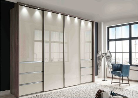 Schwebetürenschrank 330cm Glasfront Z22053