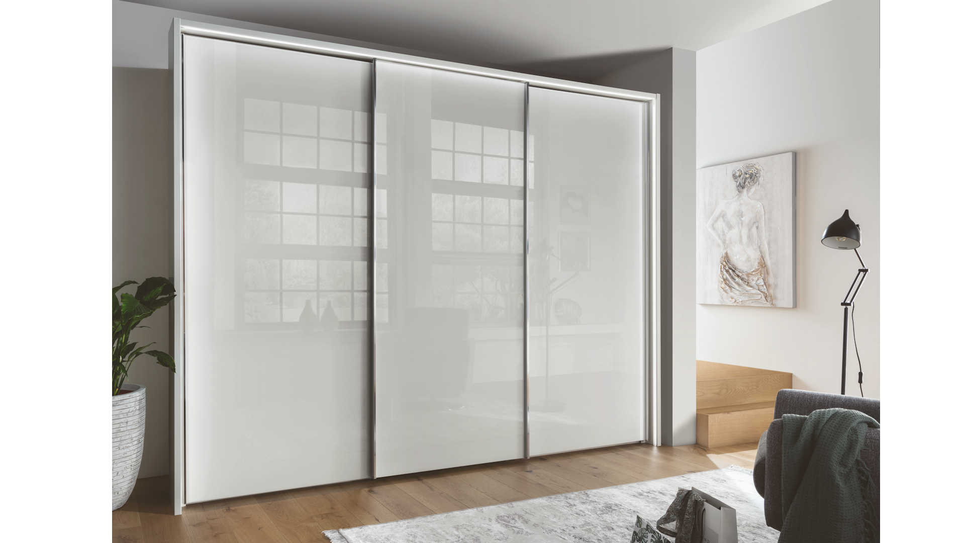 Kleiderschrank Glasfront Z22041