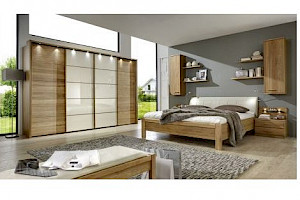 komplettes Schlafzimmer teilmassiv Eiche Z22057-1