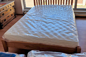 Einzelbett Buche massiv 140 x 200 cm