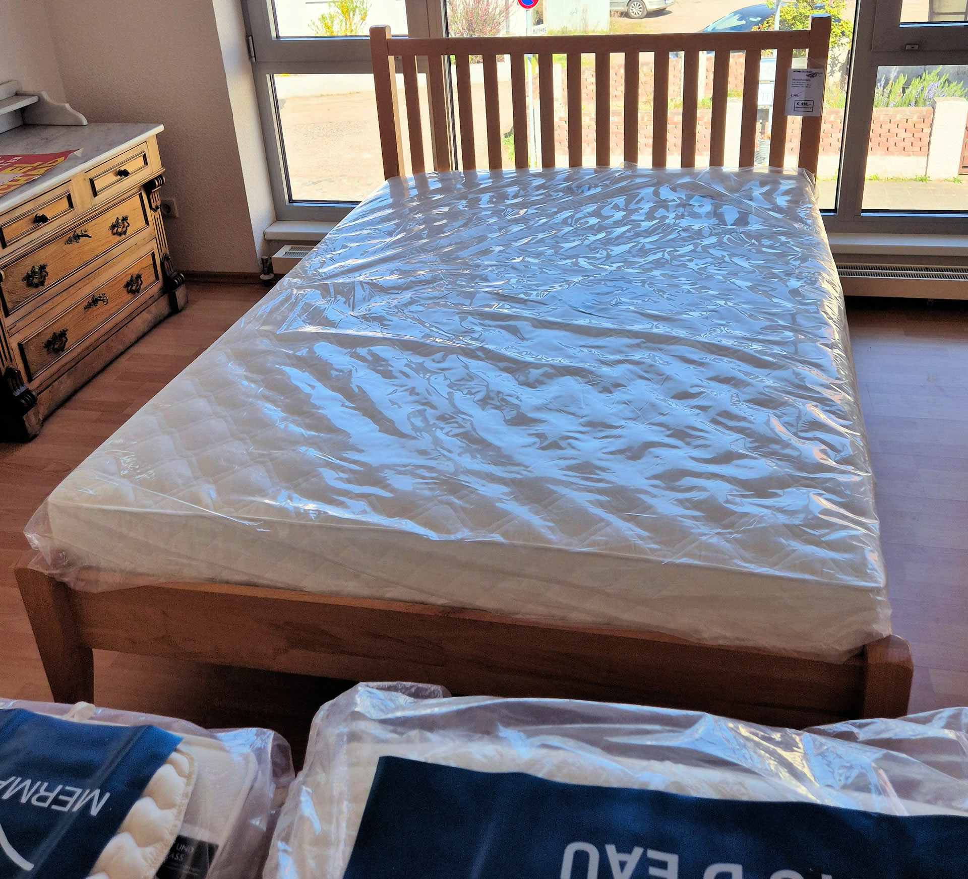 Einzelbett Buche massiv 140 x 200 cm