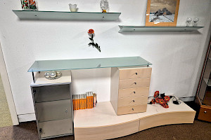 Anbauelement Glas + Ahorn Dekor