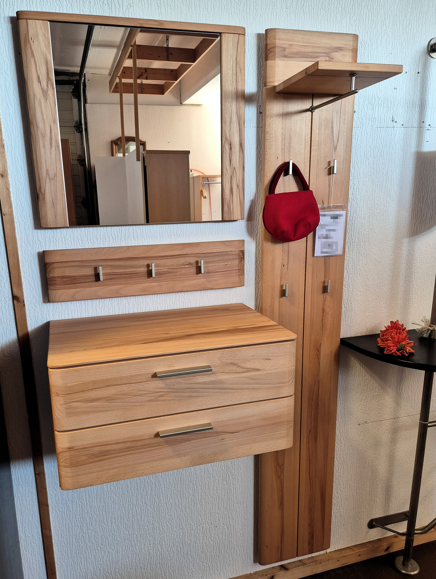 Massivholzgarderobe PADUA 4-teilig