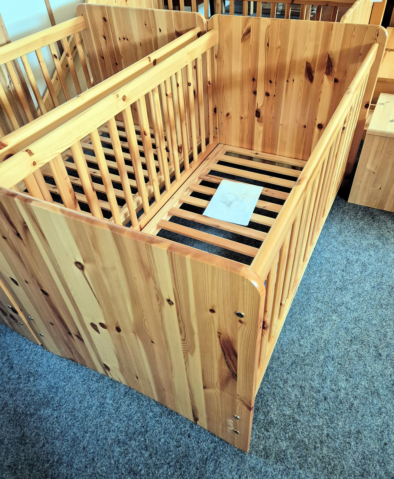 Kinderbett Kiefer natur lackiert