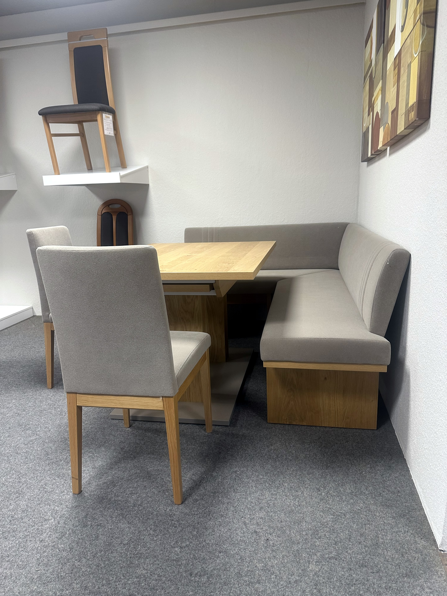 Eckbankgruppe XL-Dining, Wildeiche Samtlack