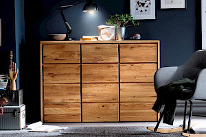 Kommode Massivholz Wildeiche Z22181