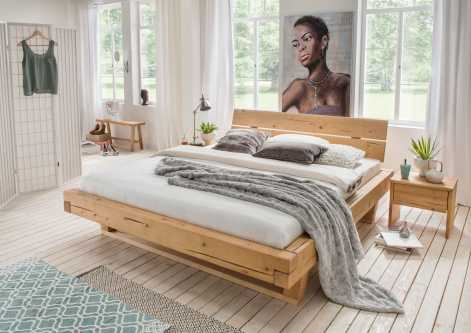 Balkenbett Z22180-1 - massiv Fichte