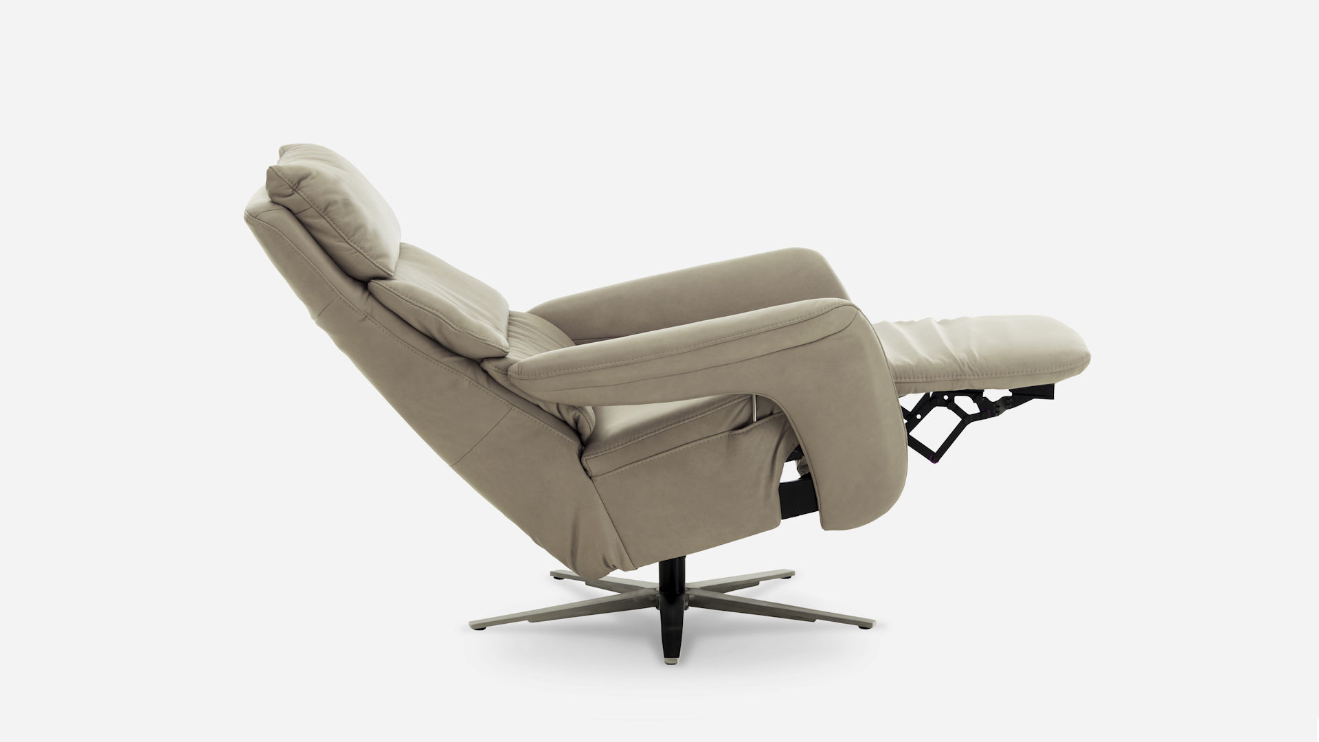 Fernseh- und Relaxsesel Z22210 - Leder, Sternfuß