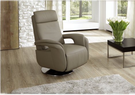 Sessel Z22202 - Lederbezug mocca, verstellbar