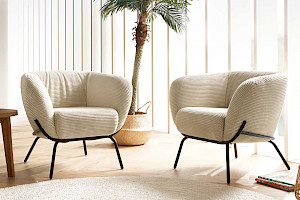 Polstersessel Cordbezug modern Z22293