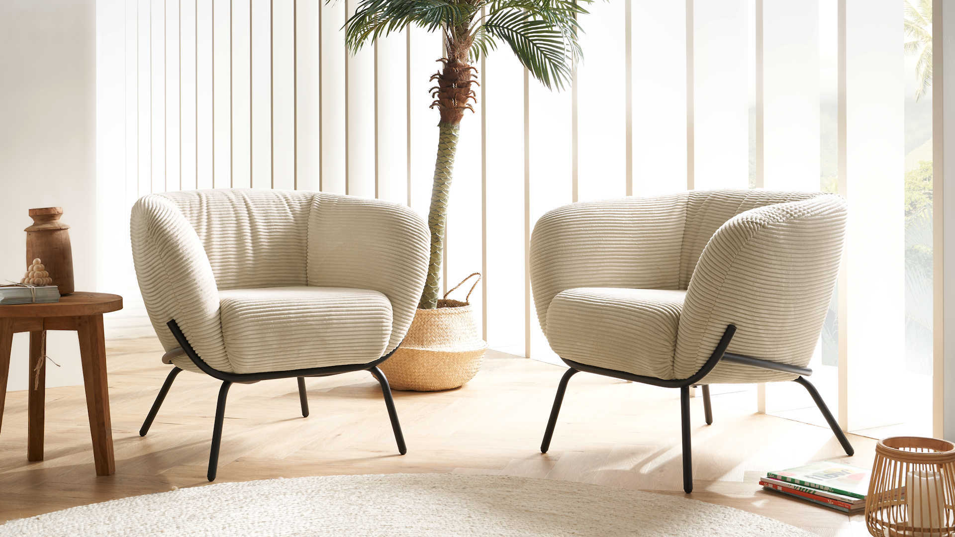 Polstersessel Cordbezug modern Z22293