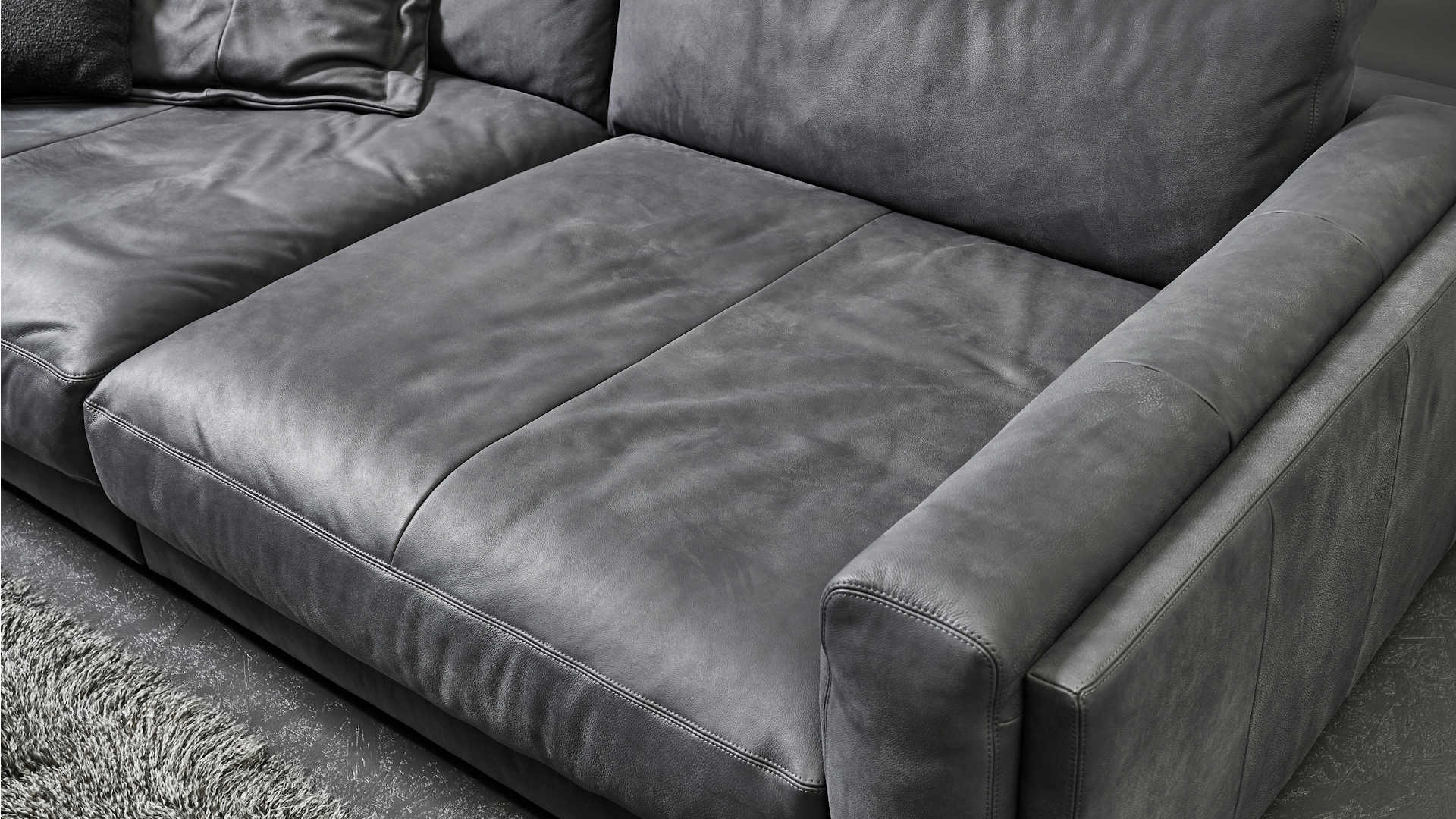 Polstergarnitur Z22286 - Leder, bequem