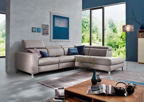 Polstergarnitur taupe Leder - Z22268