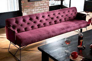 Polsterbank Z22249 - Stoffbezug, Rückensteppung