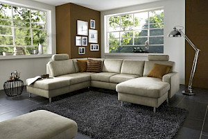 Polstereckgarnitur Z22310-1 - Stoffbezug, 1.5-2.5-Canape