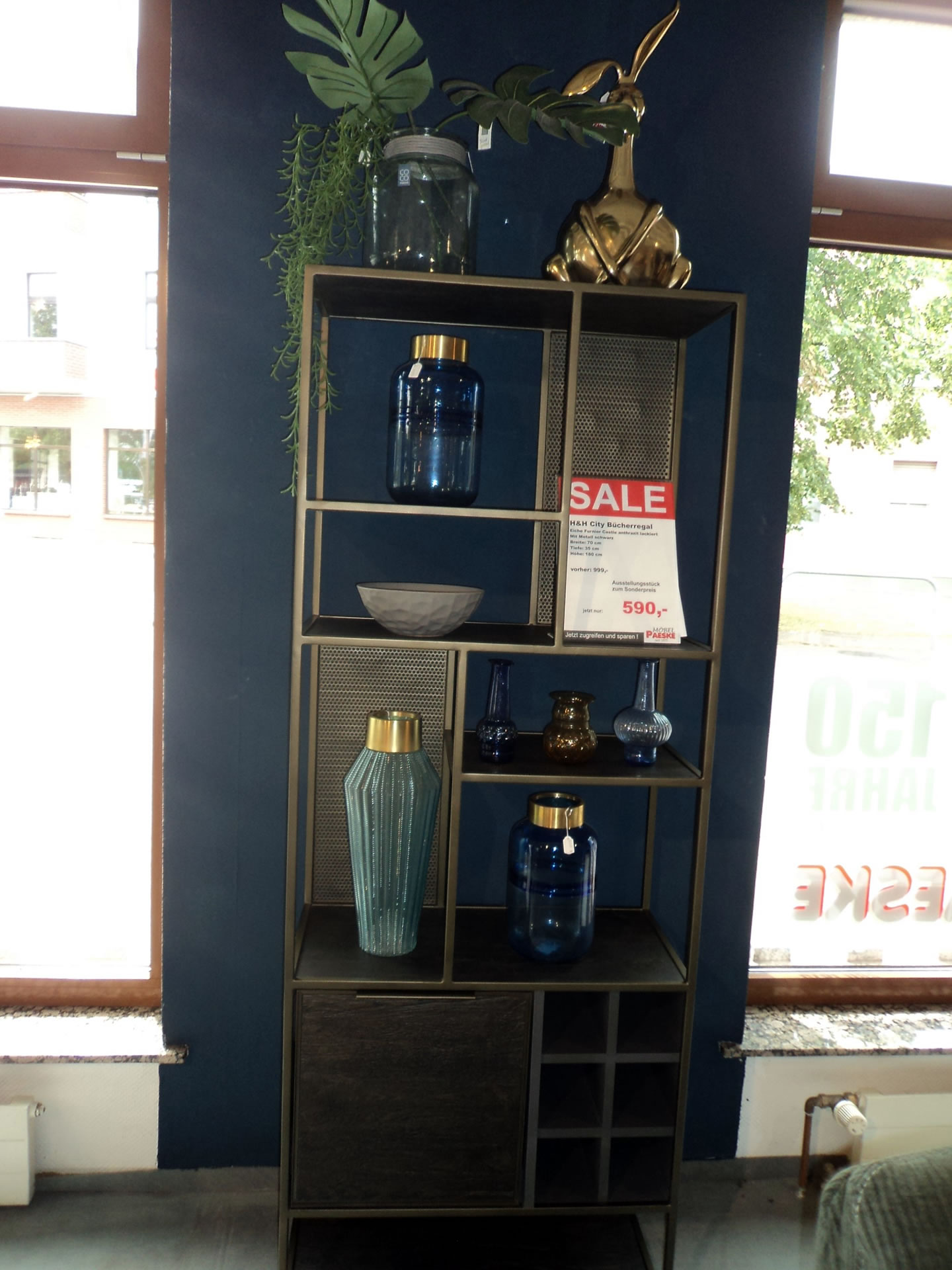 H&H Bücherregal City anthrazit