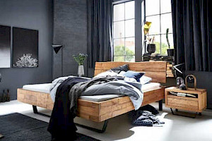 Doppelbett Z22370-1 - Eiche geölt, ca. 180x200cm