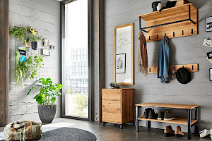 Garderobe Z22371 - Massivholz