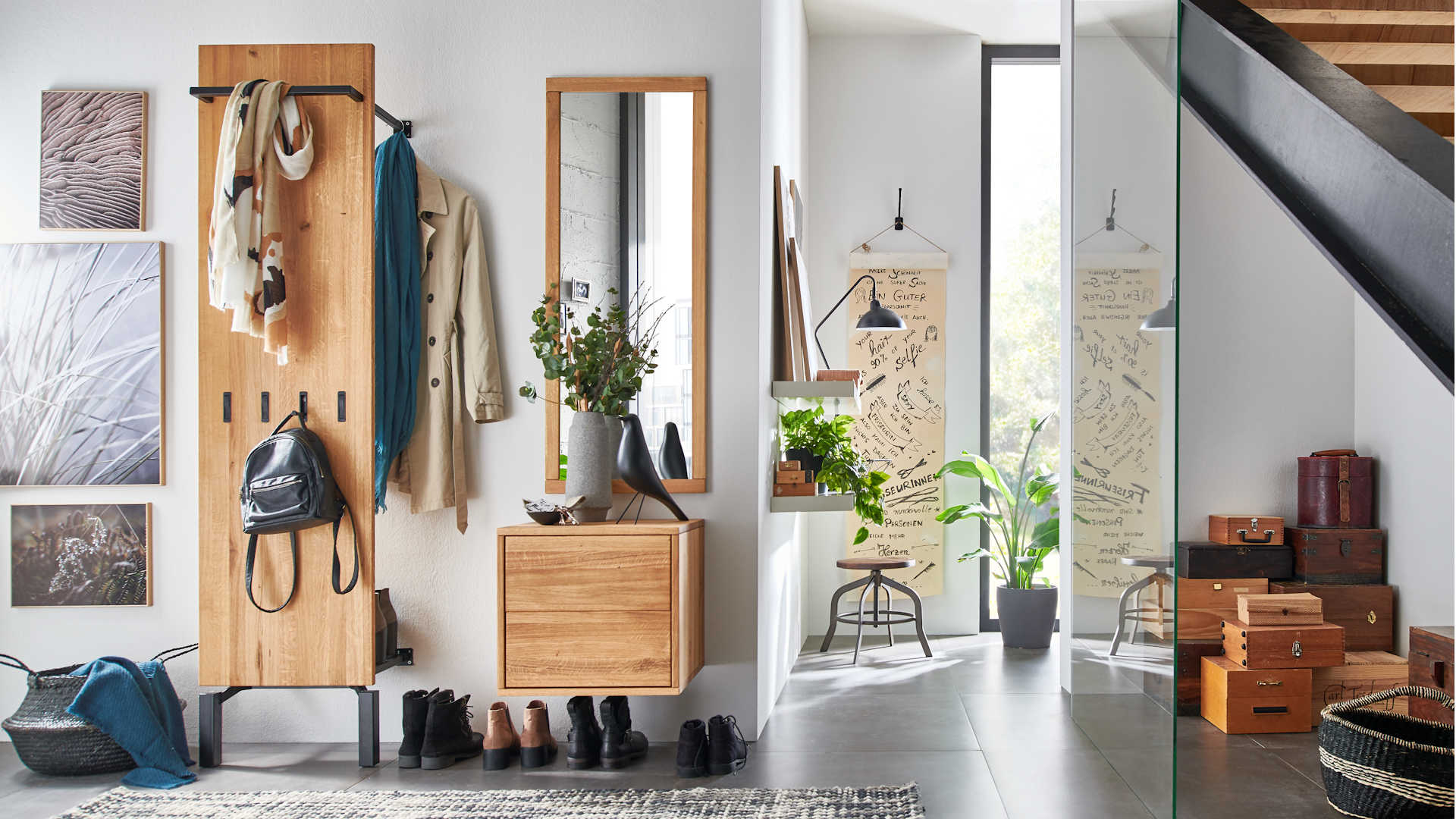 Dielenmöbel Z22371-1 - Massivholz