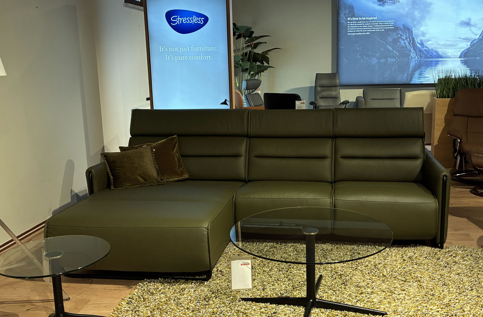 Stressless Polsterecke EMILY mit Funktion in Leder