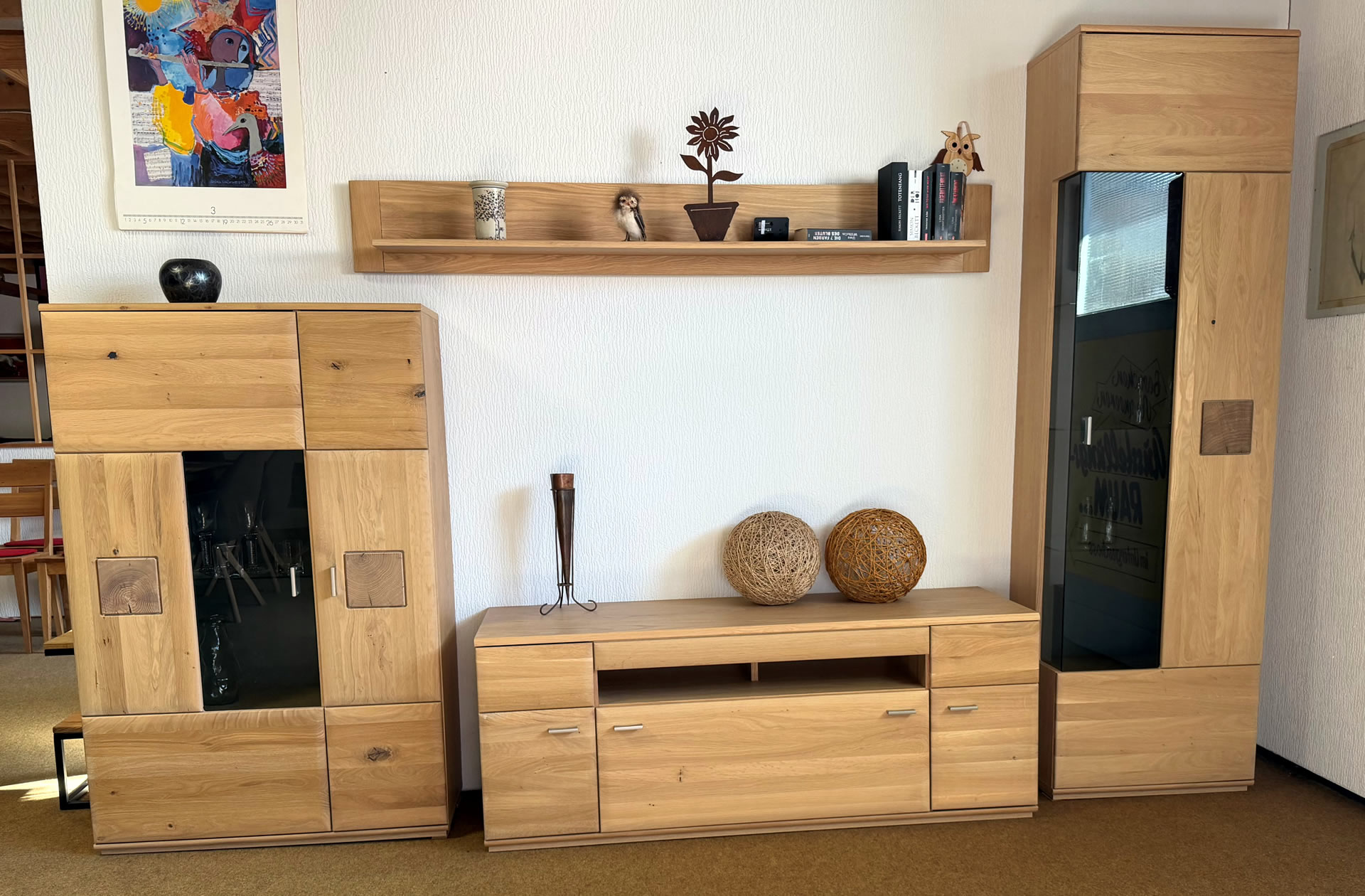 Wohnwand TL1984/ Bologna von MCA - Eiche Bianco