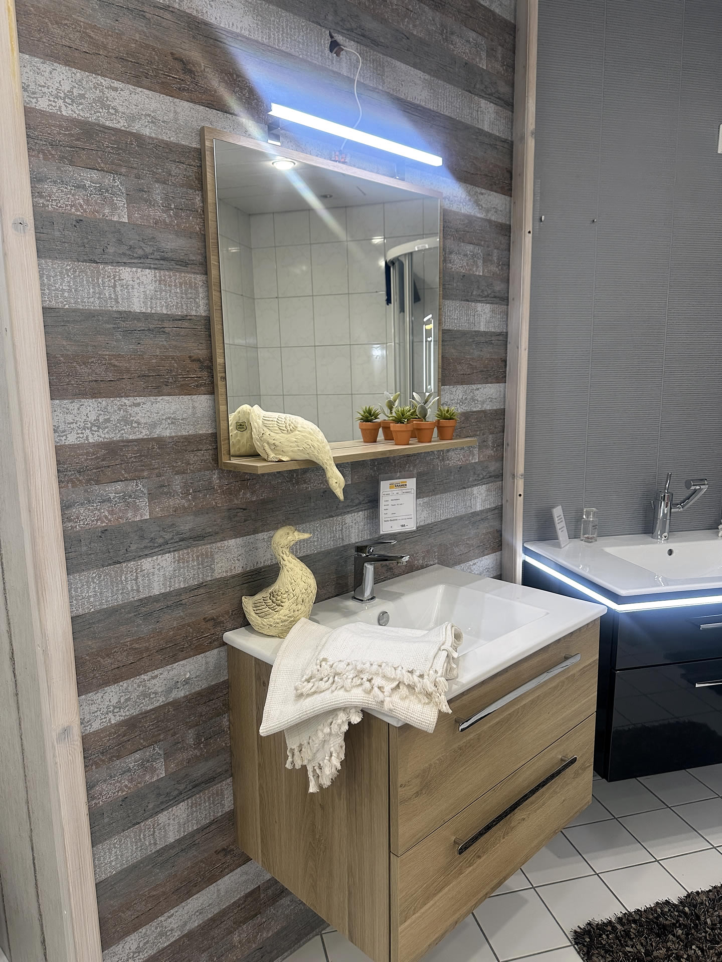 Bad-Einrichtung Fresh, Cuneo Eiche natural
